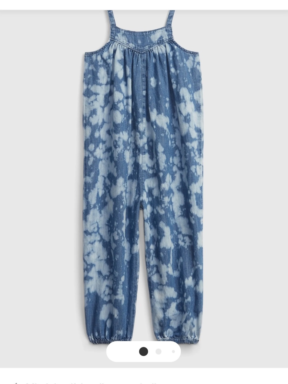 Gap Baby - Acid Wash / Tie Dye Blue Chambray Romper - 18/.24 M